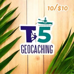 10 / $10 - Geocaching T5 Sticker – Climb, Paddle, Explore! - Geocache / Hiking